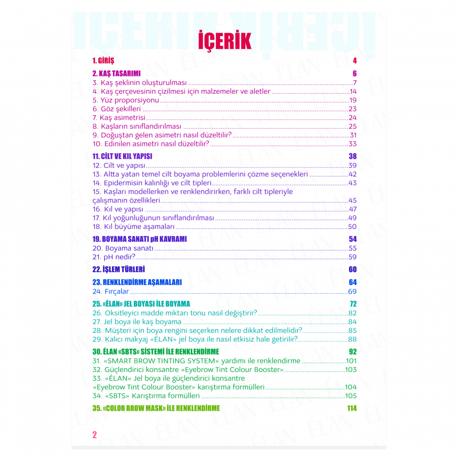 İlk kaş kitabı «ÉLAN BROW BOOK» Türkçe (elektronik versiyonu)