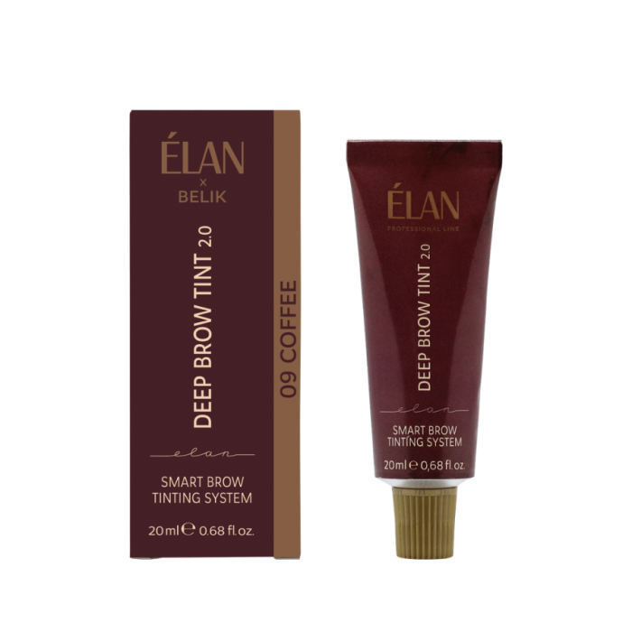 Kaş boyası "Deep Brow Tint 2.0" 09 COFFEE koyu kahverengi (20 ml)
