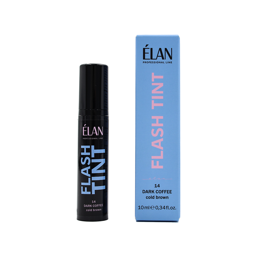 Oksidansız kaş boyama sistemi «FLASH TINT» 14 Dark Coffee (cold brown)