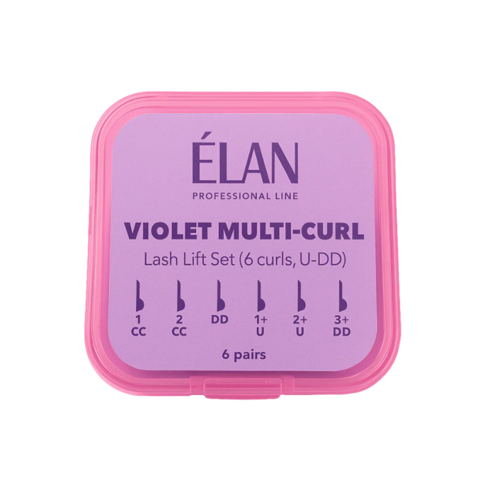 U-DD kıvrımlı VIOLET MULTI-CURL laminasyon için silikon ped seti