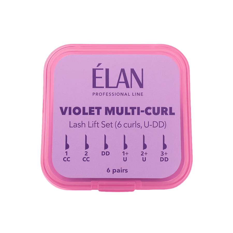 U-DD kıvrımlı VIOLET MULTI-CURL laminasyon için silikon ped seti