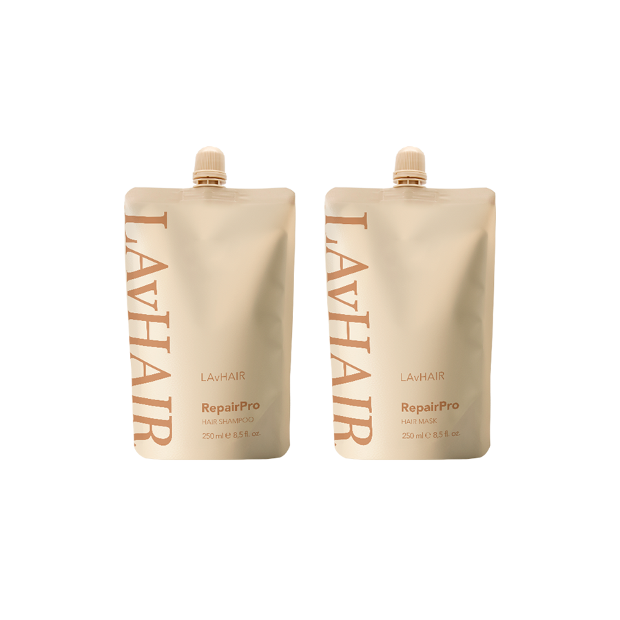 LAVHAIR RepairPro: yıpranmış saçların yoğun bakımı ve yeniden onarılması için set (250ml+250ml)