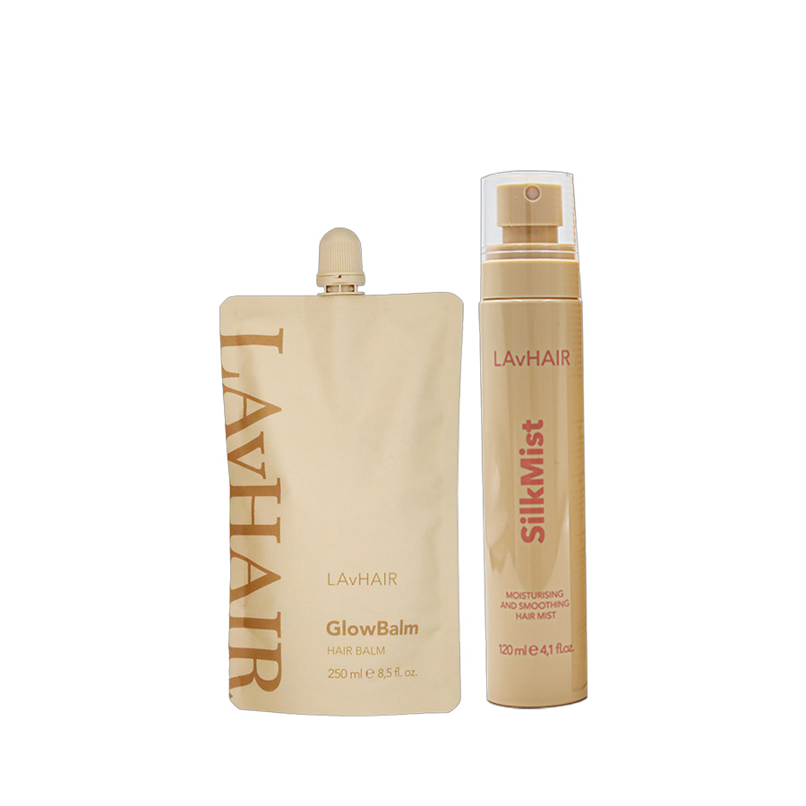 Saçlar için Yumuşaklık ve Doğal Parlaklık Seti SILKY GLOW SET